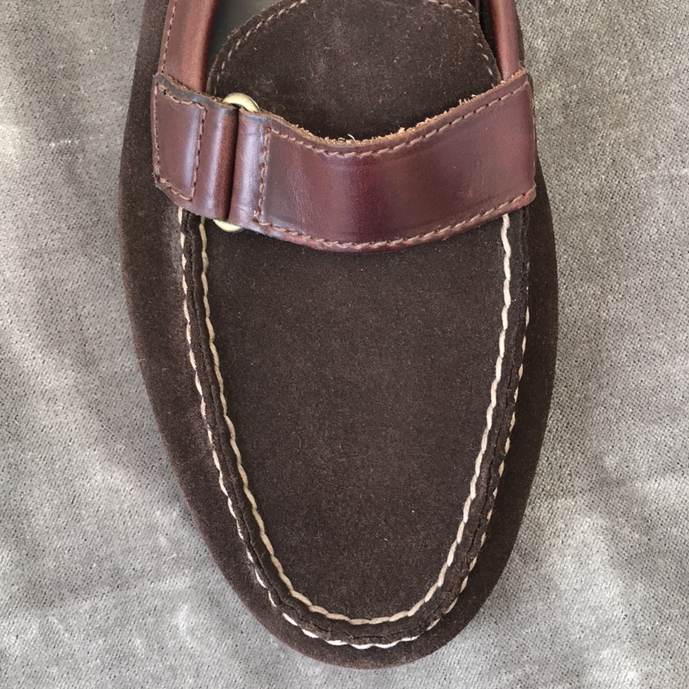 Sperry Top Siders Size 10 olive-y brown color - Picture 9 of 15